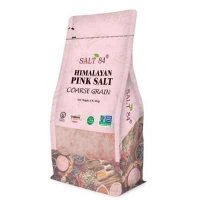 Himalayan Pink Salt Coarse Grain - 1 lbs Bag | SALT 84